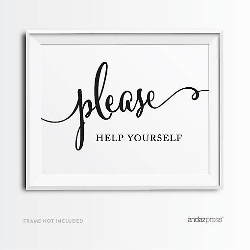 Formal Black White Help Yourself 8.5x11