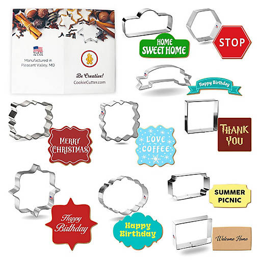 Frames &amp; Plaques Cookie Cutter 10 Pc Set HS0533