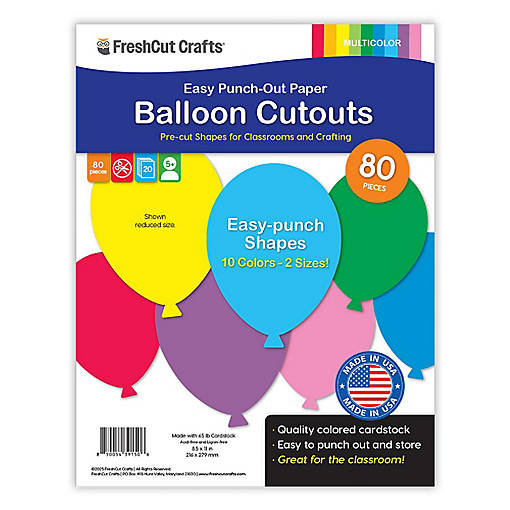 FreshCut Crafts Balloon Cutouts