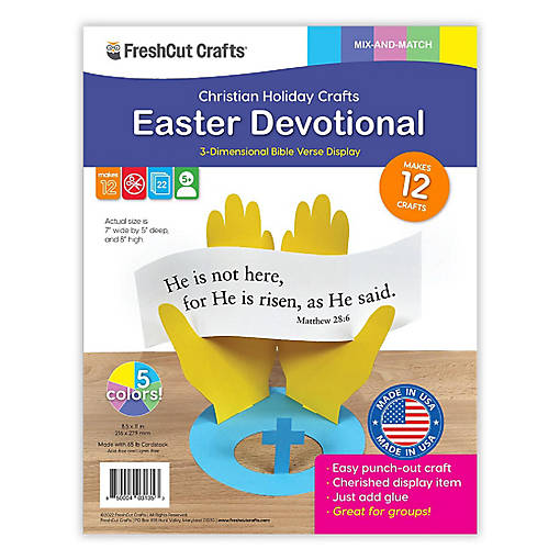 FreshCut Crafts Easter Devotional 3-D Display Craft