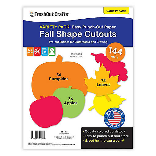 FreshCut Crafts Fall Shape Cutouts