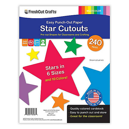 FreshCut Crafts Multicolor Star Cutouts