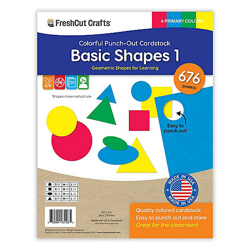 FreshCut Crafts Primary Basic Shape 1 Cutouts