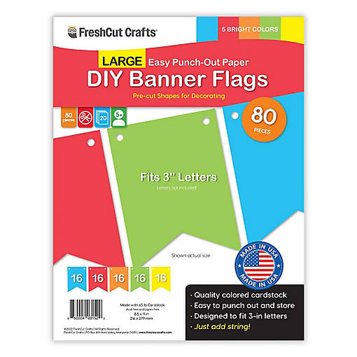 FreshCut Large Bright Banner Cutouts