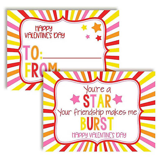 Fruit Chew Classroom Valentines 30pc. by AmandaCreation