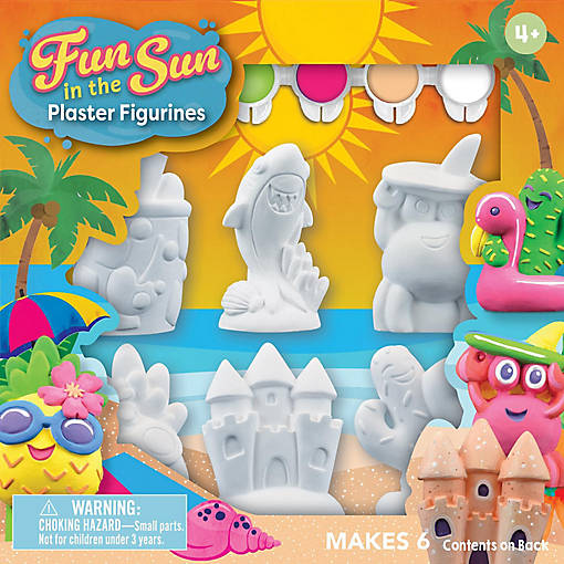 Fun in the Sun - Plaster Figurine Paint Set