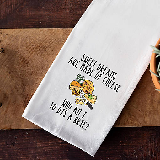 Funny Cheese Kitchen Towel, 1 Pack