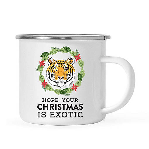 Funny Tiger 11oz Mug, Christmas Exotic