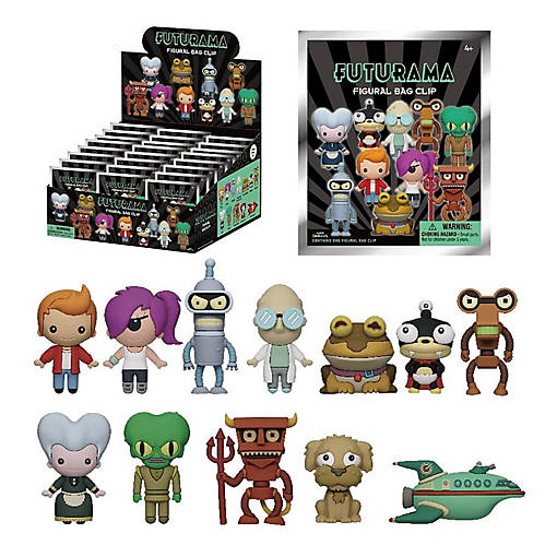 Futurama 3D Figural Foam Bag Clip  1 Random