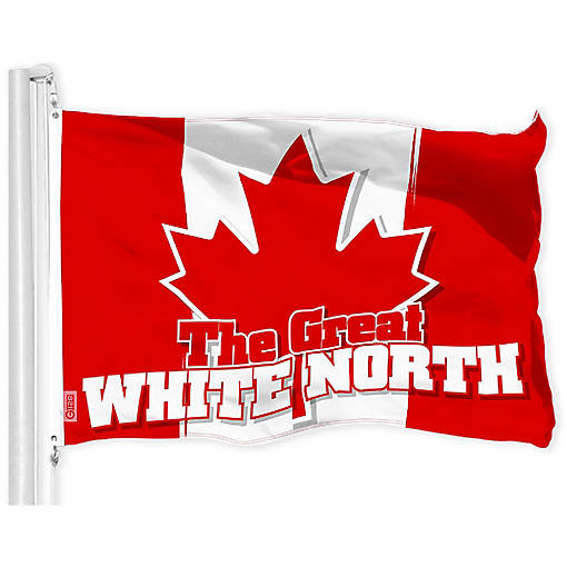 G128 3x5ft Canada Great White North 150D Polyester Flag