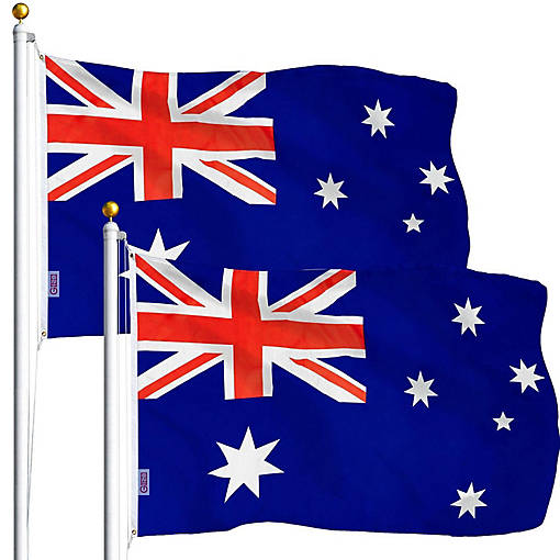 G128 - Australia Australian Flag 3x5FT 2 Pack Printed Polyester