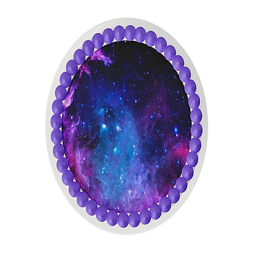 Galaxy 8" Round Edible Cake Topper