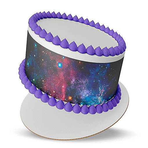 Galaxy Edible Cake Border Strips