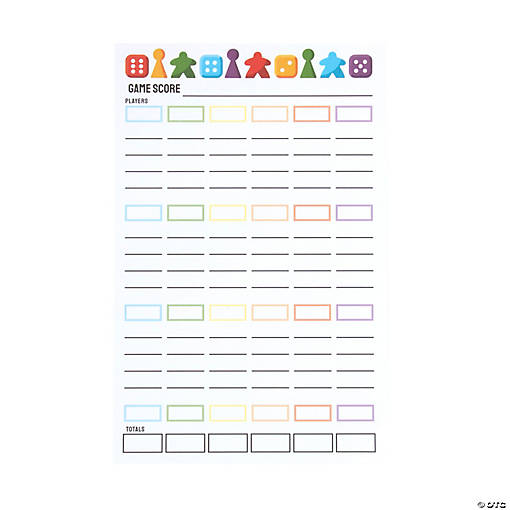 Game Night Scoring Pads - 12 Pc.