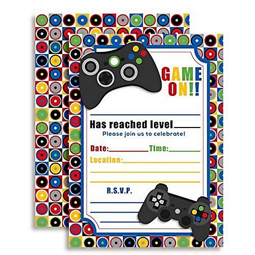 Game On Invitations 40pc. by AmandaCreation