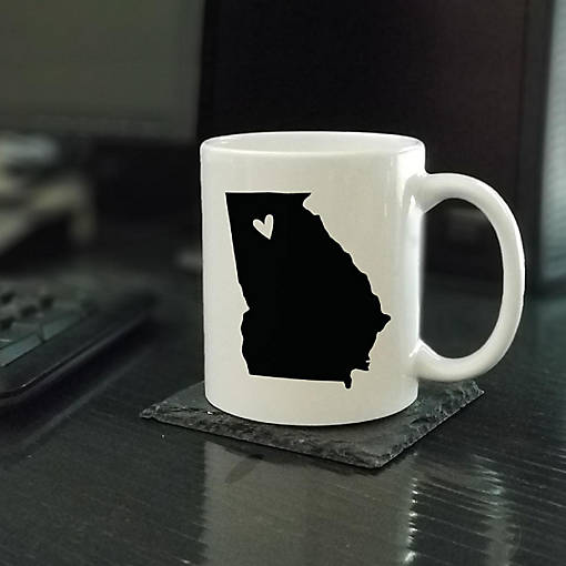 Georgia State Heart Ceramic Mug
