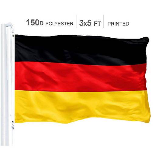Germany German Flag 150D Printed Polyester 3x5 Ft