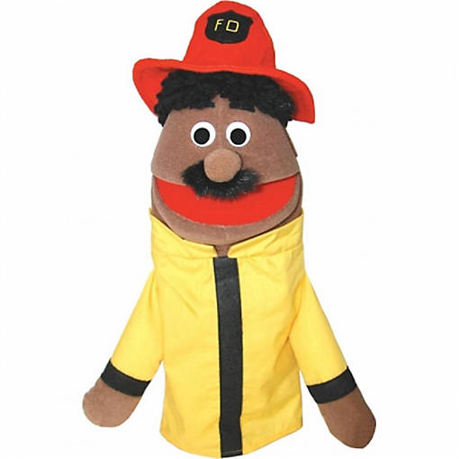 Get Ready 436C fireman puppet- Caucasian- 18 inch