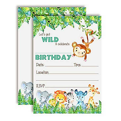 Get Wild Invitations 40pc. by AmandaCreation