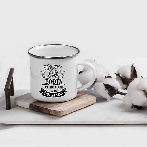 Get Your Boots Metal Camping Mug