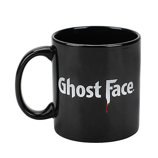 Ghostface Horror Mask 20 Oz Black Ceramic Coffee Mug