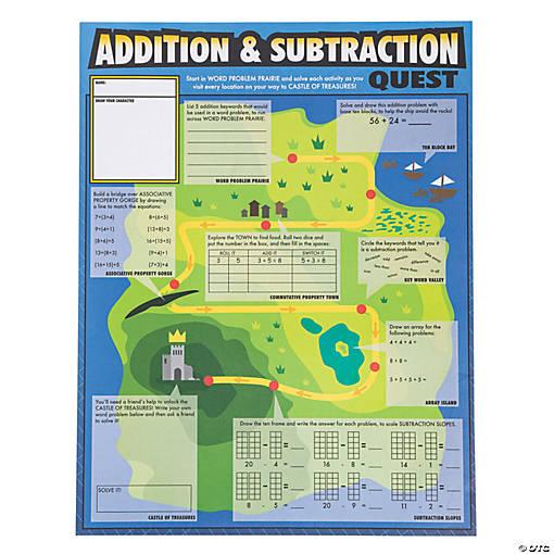 Giant Addition &amp; Subtraction Quest Activity Sheets