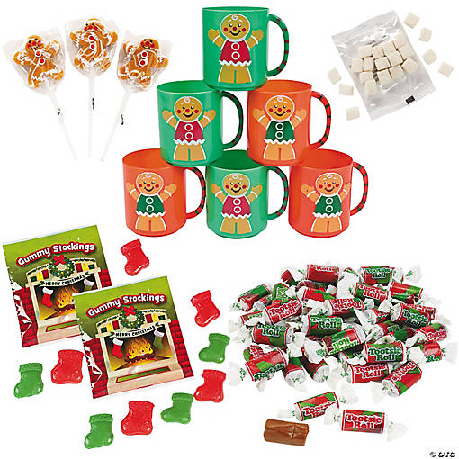 Gingerbread Candy Mug Handout Kit for 12