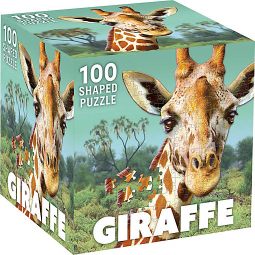 Giraffe 100 Piece Shaped Jigsaw Puzzle