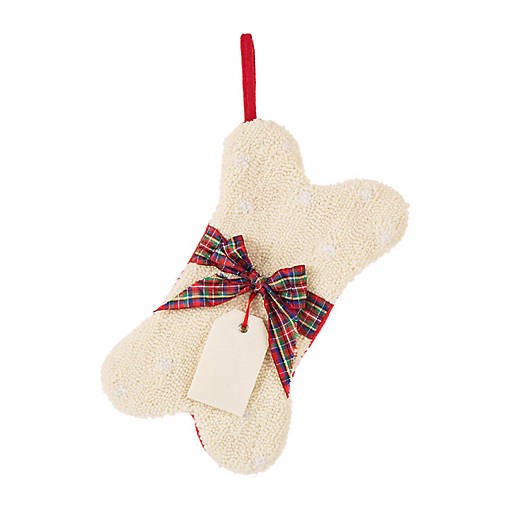 Glitzhome 2pk 12.50"L Bone Shape Hooked Stocking