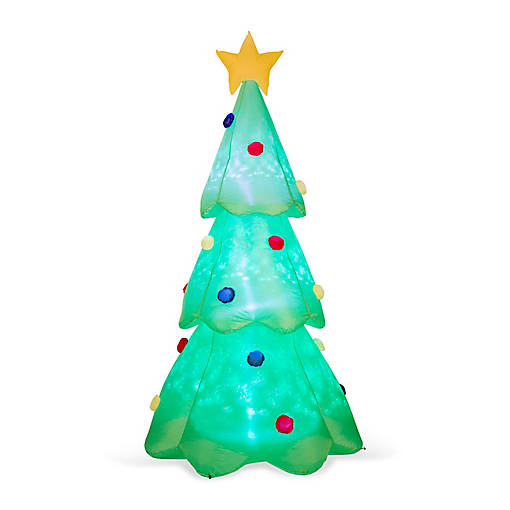 Glitzhome 9FT Lighted Inflatable Christmas Tree Decor