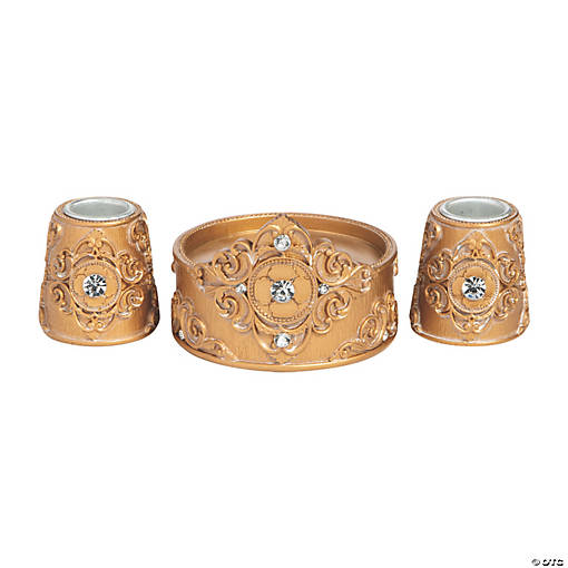 Gold Candle Holder Set