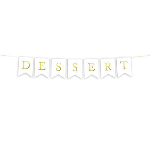 Gold Dessert Banner 2ft