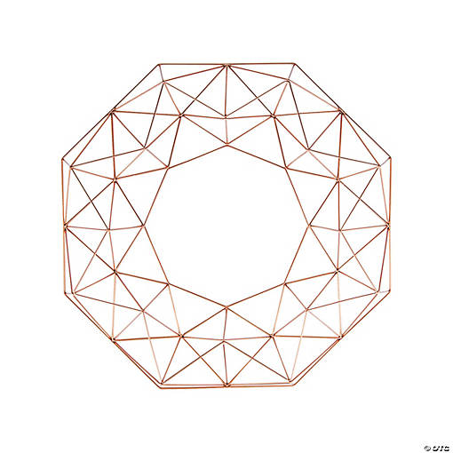 Gold Geometric Frame Centerpiece