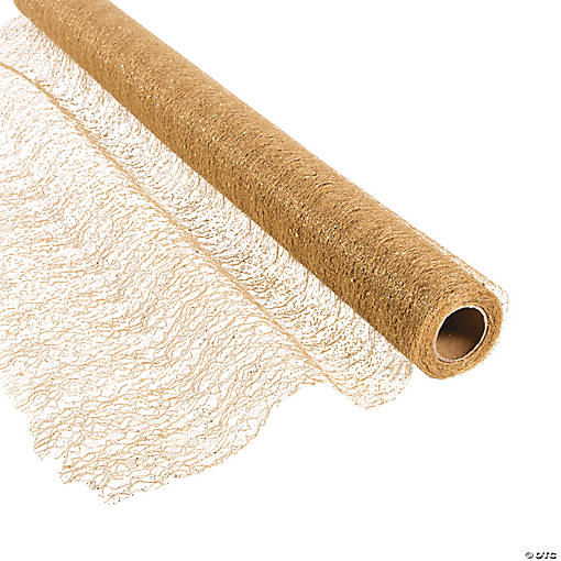 Gold Glitter Fabric Roll