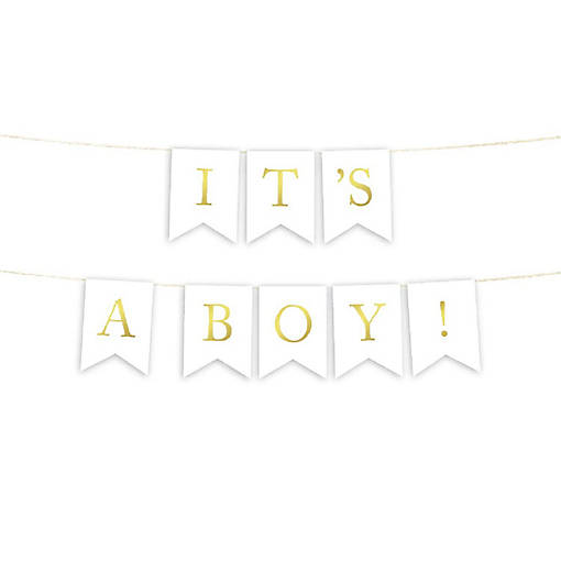 Gold It's a Boy Banner 4ft