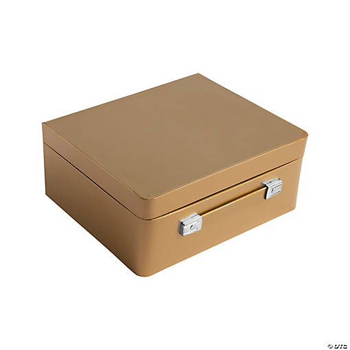 Gold Mini Suitcase Centerpiece