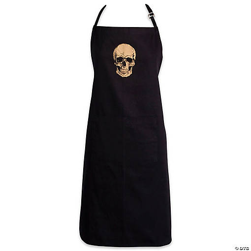 Gold Skull Chef Apron