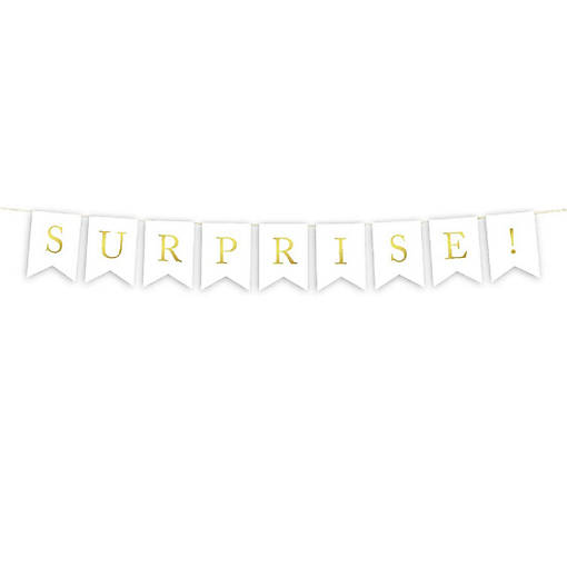 Gold Surprise Banner 3ft