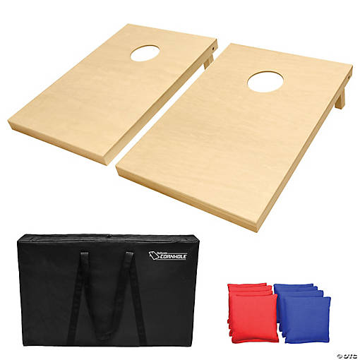 GoSports Tailgate Size Solid Wood Premium Cornhole Set