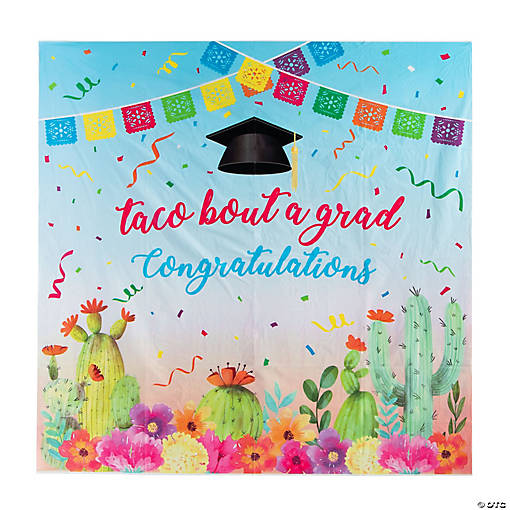 Grad Taco Bout Backdrop Banner