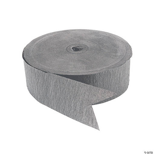 Gray Jumbo Paper Streamers