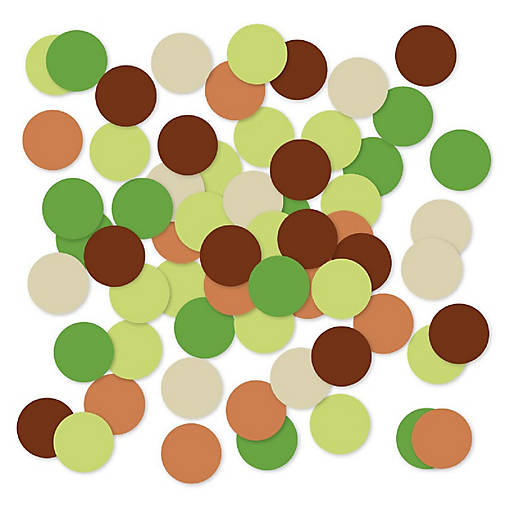 Green Brown Boho Confetti 180-Pack