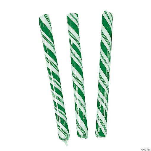 Green Hard Candy Sticks - 80 Pc.