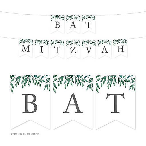Greenery Bat Mitzvah - 4 x 5.5 Inch