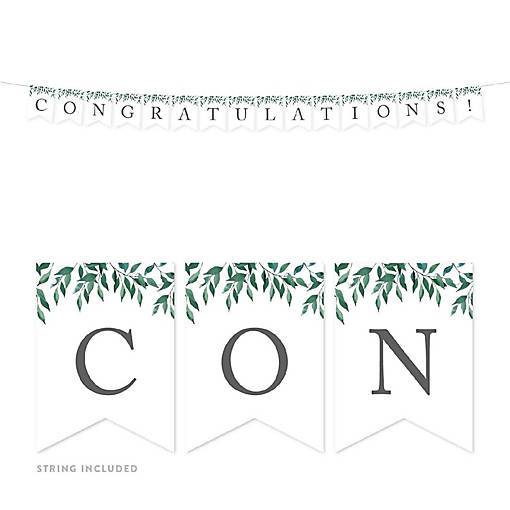 Greenery Congratulations - 4 x 5.5 Inch