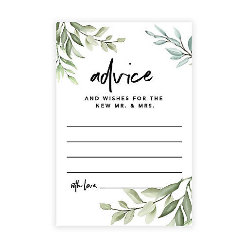 Greenery Wedding Advice 4x6IN 56PC