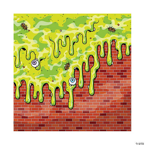 Gross Slime Plastic Backdrop - 3 Pc.