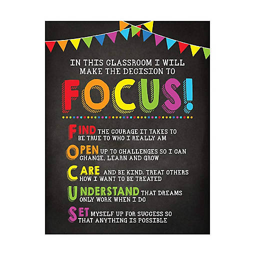 Groups Focus Classroom Poster 8.5x11in
