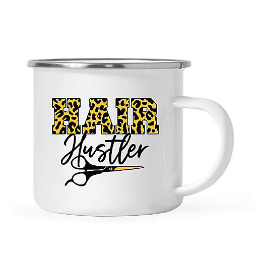 Hair Hustler Leopard 11oz Campfire Mug