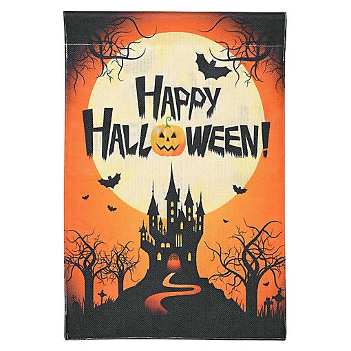 Halloween garden flag